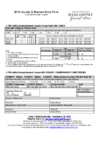 Country & Western Entry Form 2018