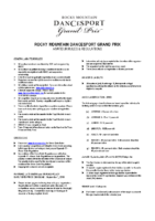 RMDGP Amateur Rules & Regulations